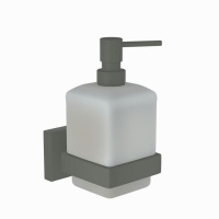 Jaquar Kubix Prime AKP-GRF-35735P Дозатор для жидкого мыла подвесной (графит)