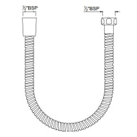 Jaquar Shower SHA-ABR-549D8 Шланг для душа 1500 мм (античная бронза)