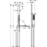 Hansgrohe Pulsify E 24380700 Душевой гарнитур (белый матовый)