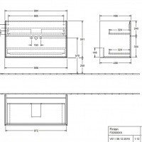 Villeroy Boch Finion G02000MT Тумба под раковину 996х498 мм (White Matt).