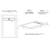 Allen Brau Infinity 8.21005-PWM Душевой поддон 140*90 см (папирус матовый)