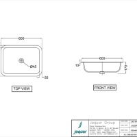 Jaquar Laguna LAS-WHT-91703 Раковина встраиваемая снизу 60*45 см (белый глянцевый)