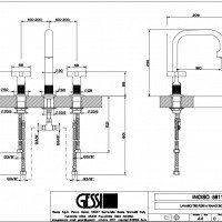 Gessi INCISO+ 58114 031 Смеситель для раковины