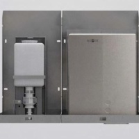 NOFER MUMO 12053.S2 Автоматический дозатор для жидкого мыла | монтаж за зеркалом