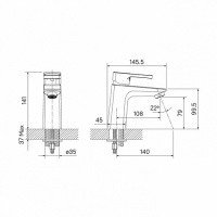 IDDIS Bild BILSB00i01 Смеситель для раковины (хром)