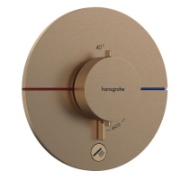 Hansgrohe ShowerSelect Comfort S 15562140 Термостатический смеситель для душа - внешняя часть (бронза шлифованная)