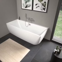 Duravit Vitrium 700427HD0000000 Ванна угловая 180*80 см - левый угол (светло-серый матовый)