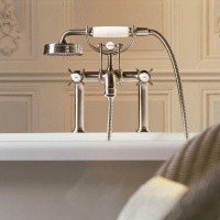 AXOR Montreux 16547820 Свободностоящий смеситель для ванны - напольный монтаж, цвет - Шлифованный никель