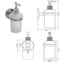 Bemeta ALFA 102408022 Дозатор жидкого мыла настенный (хром)