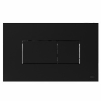 OLI Karisma 641015 - Накладная панель смыва для унитаза | пневматический смыв (чёрный матовый)