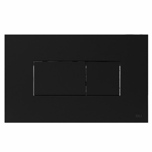 OLI Karisma 641015 - Накладная панель смыва для унитаза | пневматический смыв (чёрный матовый)