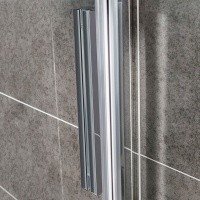 Vincea Slim-U VDS-2SU110CL Душевая дверь 1100*2000 мм (профиль хром | витраж прозрачное стекло)