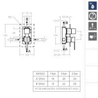 Ramon Soler KUATRO NK 491502S Смеситель для ванны на два потребителя (хром)