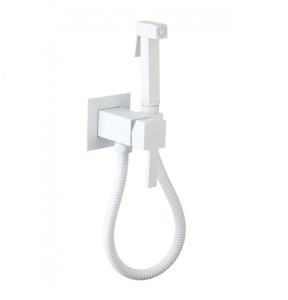 CeramaLux KBS/005 Гигиенический душ - комплект со смесителем (белый матовый)