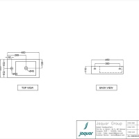 Jaquar JDR JDS-WHT-25801 Раковина подвесная | накладная 46*26 см (белый глянцевый)