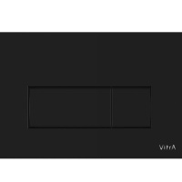 VITRA Root Square 740-2350 Накладная панель смыва для унитаза (чёрный глянцевый)