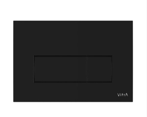 VITRA Root Square 740-2350 Накладная панель смыва для унитаза (чёрный глянцевый)