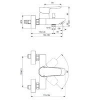 Ideal Standard CeraPlan III B0718AA Смеситель для ванны (хром)