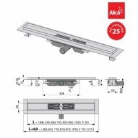 AlcaPlast Low APZ101-550 Душевой трап 550 мм - для перфорированной решётки