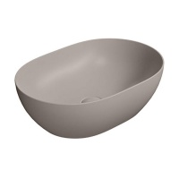 GSI PURA 886005 Раковина накладная 50*35 см (Tortora Matte)