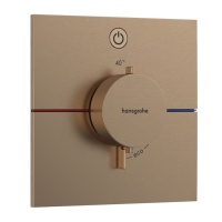 Hansgrohe ShowerSelect Comfort E 15571140 Термостатический смеситель для душа - внешняя часть (бронза шлифованная)