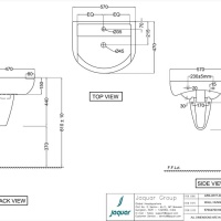 Jaquar Aria ARS-WHT-39305 Полупьедестал под раковину (белый глянцевый)