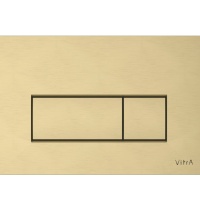 VITRA Root Square 740-2325 Накладная панель смыва для унитаза (золото шлифованное)