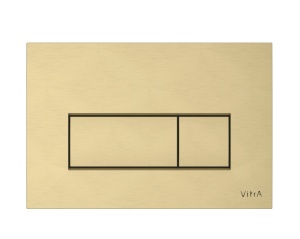 VITRA Root Square 740-2325 Накладная панель смыва для унитаза (золото шлифованное)