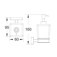 BELZ B90227 Дозатор для жидкого мыла подвесной (хром)
