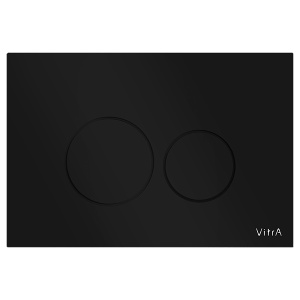 VITRA Vetro 740-1601 Накладная панель смыва для унитаза (стекло чёрное)