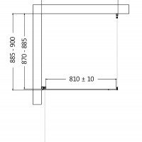 AQUAme AQM5215-LH-9 Душевой уголок 900*900*1950 мм (чёрный матовый)