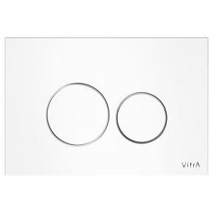 VITRA Vetro 740-1600 Накладная панель смыва для унитаза (стекло белое)
