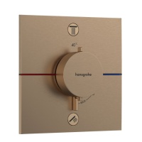 Hansgrohe ShowerSelect Comfort E 15572140 Термостатический смеситель для ванны - внешняя часть (бронза шлифованная)