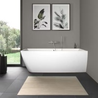 Duravit Vitrium 700428HD0000000 Ванна угловая 180*80 см - правый угол (светло-серый матовый)