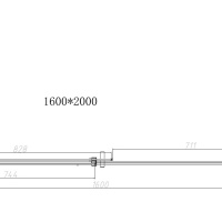 Vincea Dice VSR-4D1016CLB Душевой уголок 1600*1000*2000 мм (профиль чёрный матовый | витраж прозрачное стекло)