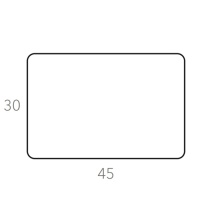 ADJ 0002.03/01 Прямоугольный плейсмат 45*30 см (серый | чёрный)