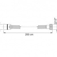 FIMA Carlo Frattini F2022CR Шланг для душа 200 см